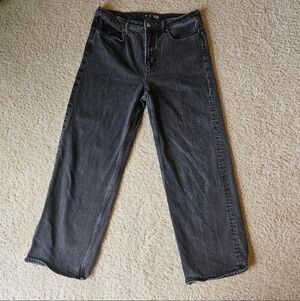 Old Navy Extra High Rise Wide Leg Black Jeans